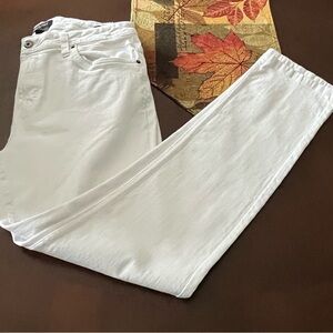 Kenneth Cole white denim jeans